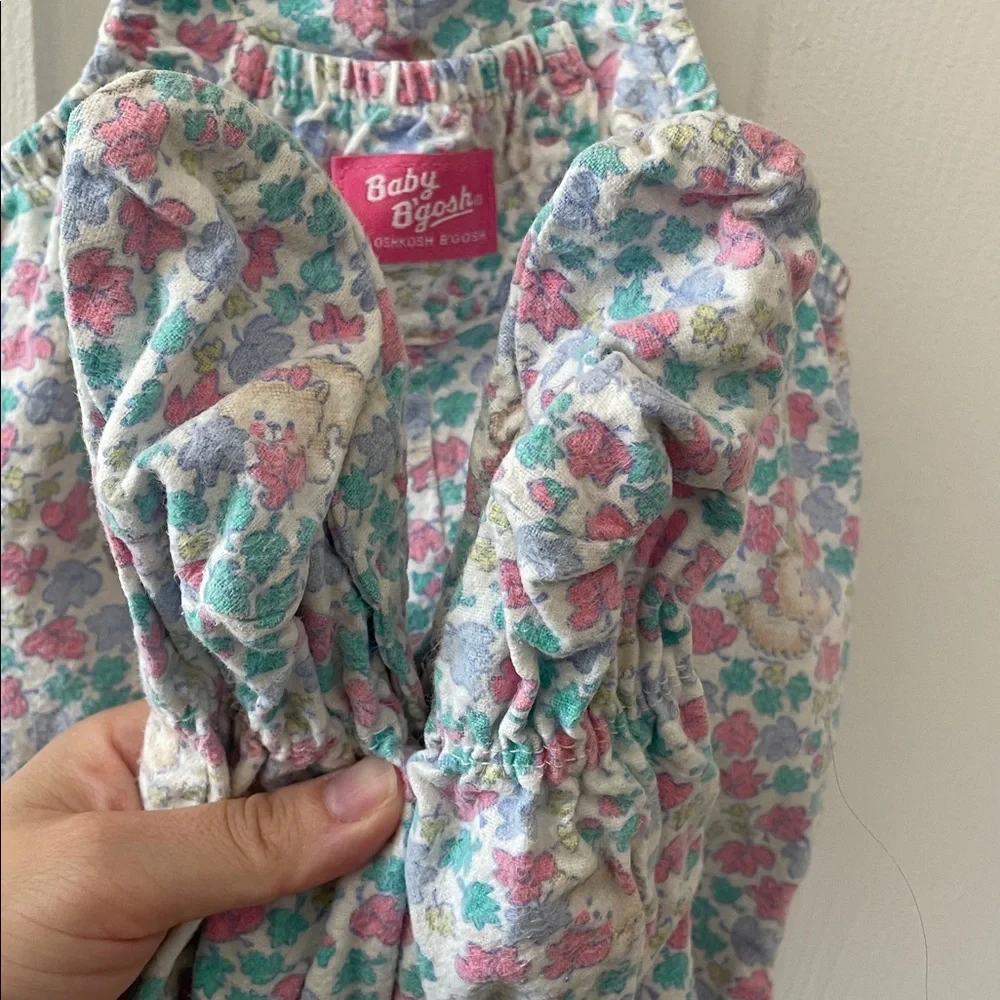 Vintage Oshkosh 6-9 months bunny/floral